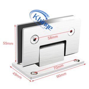 shower bathroom glass hinges 90 degree