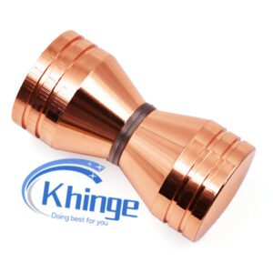 bathroom glass door gold knob