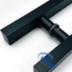 glass door h handles double side