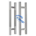 stainless steel glass door bar tube handle