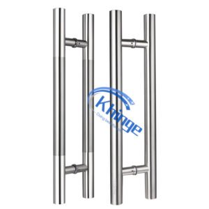 stainless steel glass door bar tube handle