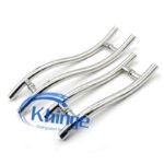 s shape glass door modern handles