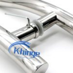 s shape glass door modern handles