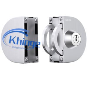 double bolts glass door lock