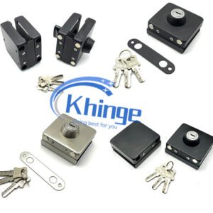 glass door square lock double sizes